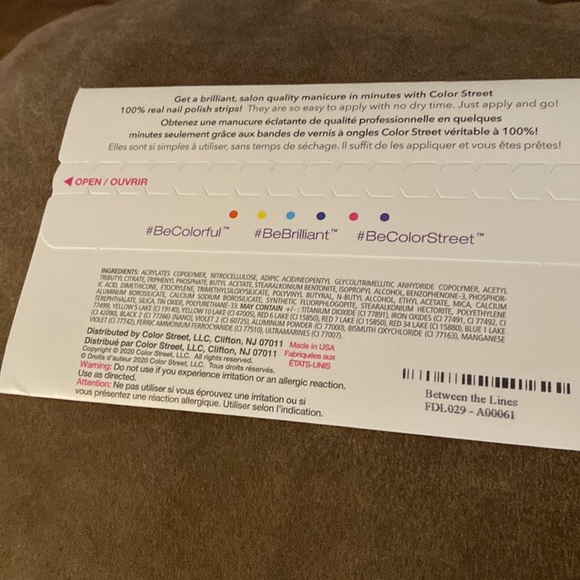 Color Street Makeup Colorstreet Between The Lines Nails Poshmark